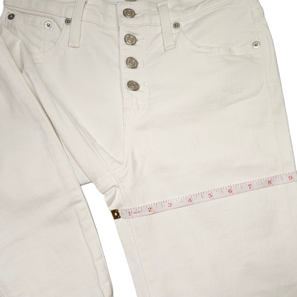 J.Crew White High Rise Straight Jeans – Size 26 - Picture 6 of 6